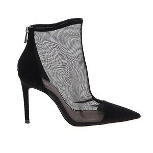 Zara Mesh Heel Booties Pointed Toe